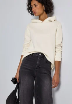 Street One Pullover & Sweatshirts*Sweatshirt mit Kapuze soft beige