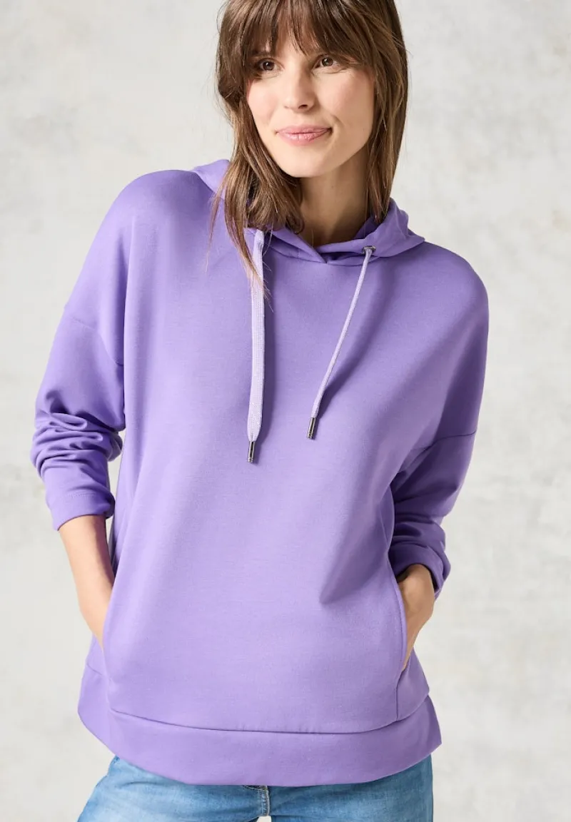 Cecil Pullover & Sweatshirts*Sweatshirt mit Kapuze wild lilac