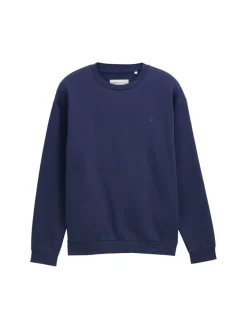 Tom Tailor Denim Pullover & Sweatshirts*Sweatshirt mit Logo-Print dark blueberry