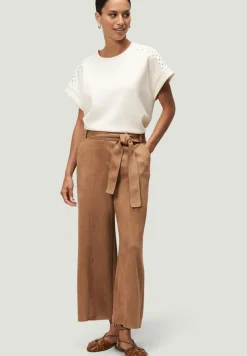 Zero Pullover & Sweatshirts*Sweatshirt mit Nieten patch creamsilver