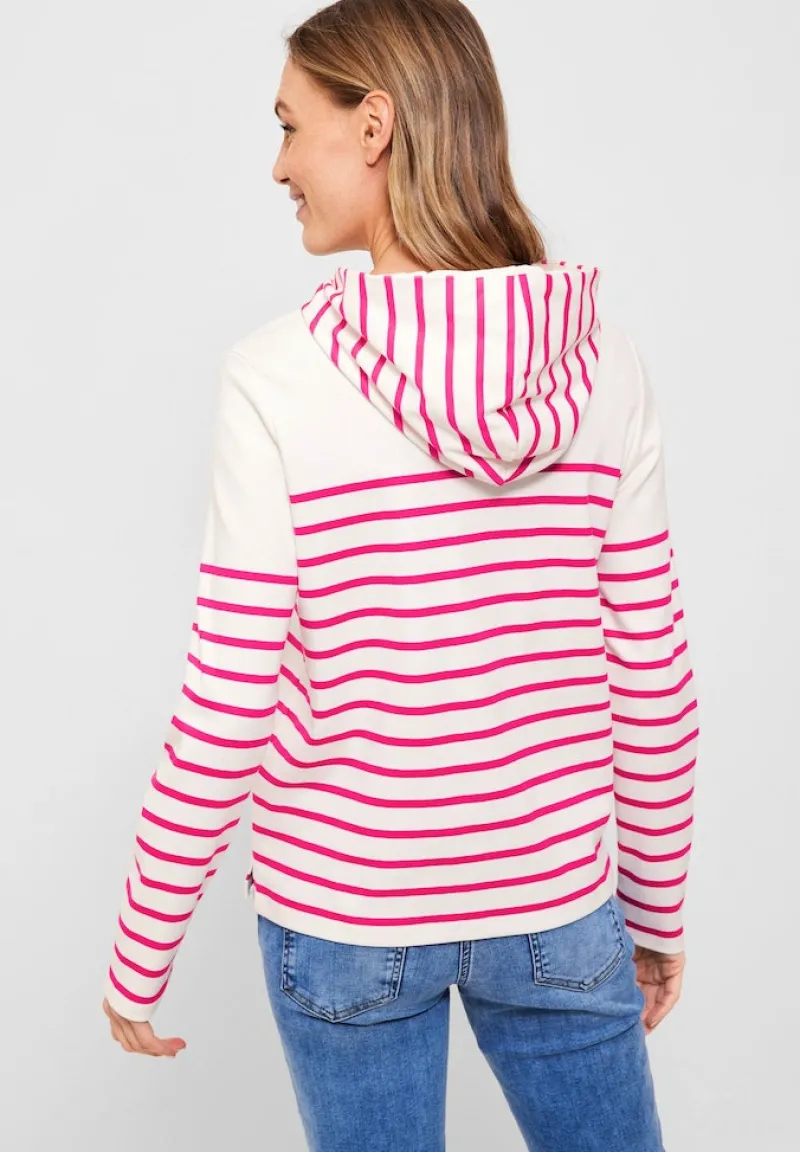 Cecil Pullover & Sweatshirts*Sweatshirt mit Streifen fresh pink