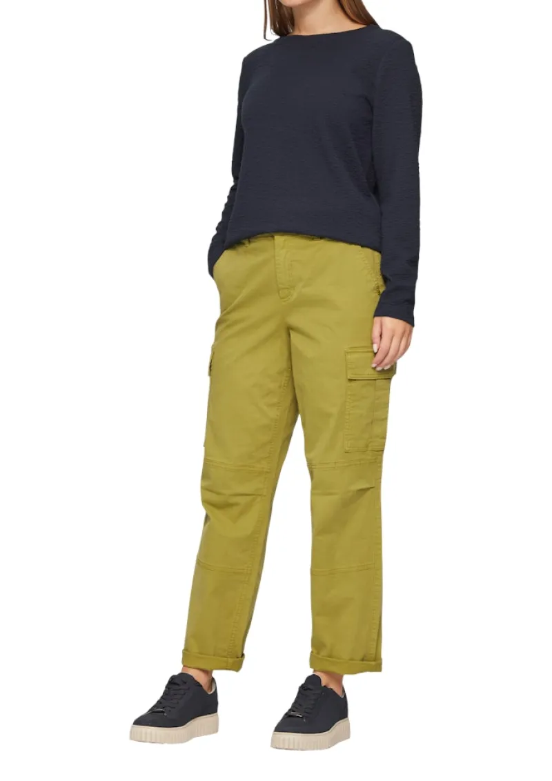 s.Oliver Pullover & Sweatshirts*Sweatshirt mit Struktur Blau