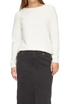 s.Oliver Pullover & Sweatshirts*Sweatshirt mit Struktur creme