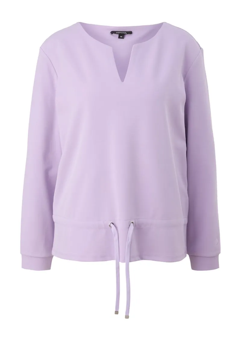 Comma Pullover & Sweatshirts*Sweatshirt mit Tunnelzug Lila