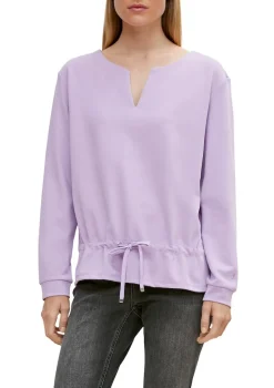 Comma Pullover & Sweatshirts*Sweatshirt mit Tunnelzug Lila