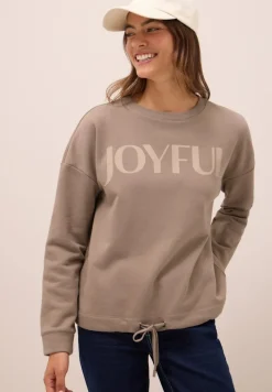 Cecil Pullover & Sweatshirts*Sweatshirt mit Tunnelzug natural taupe