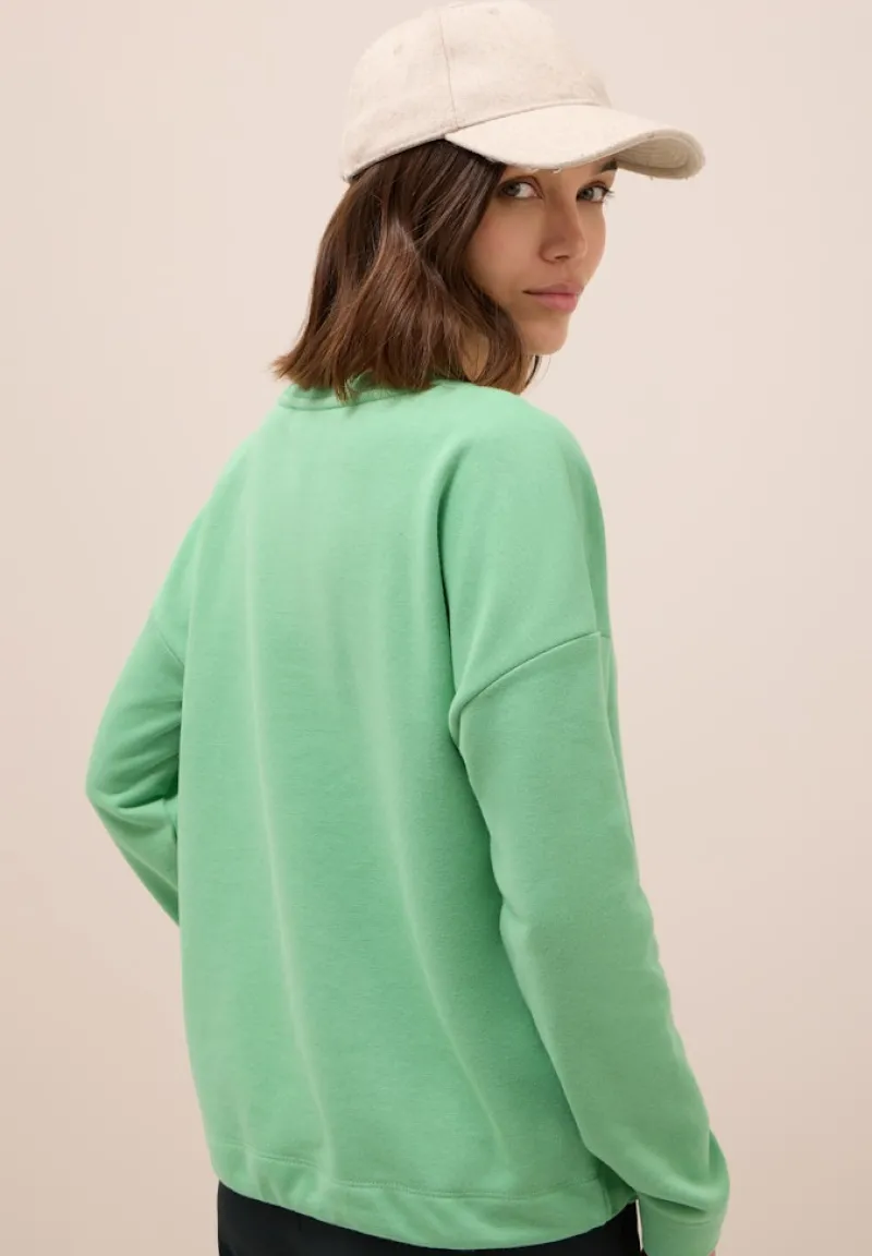 Cecil Pullover & Sweatshirts*Sweatshirt mit Tunnelzug fennel green