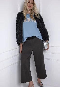 Street One Pullover & Sweatshirts*Sweatshirt mit Wording frosted blue