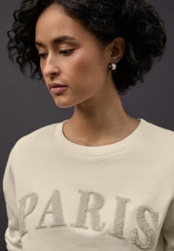 Street One Pullover & Sweatshirts*Sweatshirt mit Wording soft beige