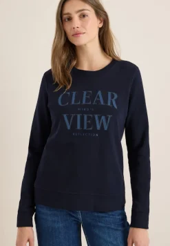 Cecil Pullover & Sweatshirts*Sweatshirt mit Wording urban dark blue