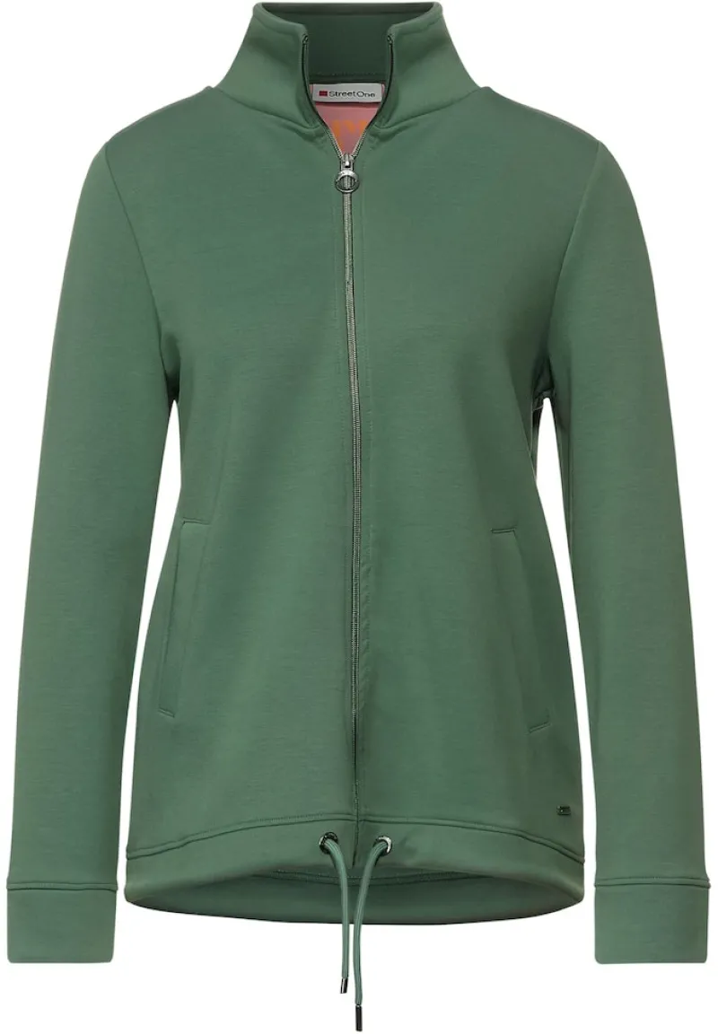 Street One Pullover & Sweatshirts*Sweatshirtjacke mit Zipper novel green