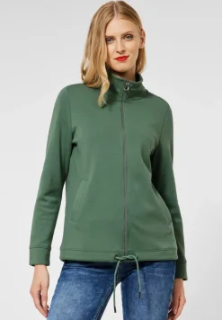 Street One Pullover & Sweatshirts*Sweatshirtjacke mit Zipper novel green