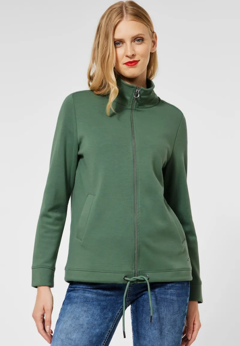 Street One Pullover & Sweatshirts*Sweatshirtjacke mit Zipper novel green