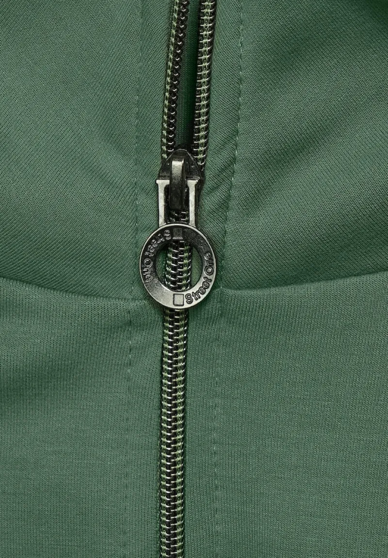 Street One Pullover & Sweatshirts*Sweatshirtjacke mit Zipper novel green