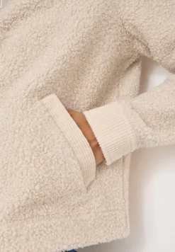 Cecil Jacken*Teddy-Jacke mit Corddetails teddy vanilla white