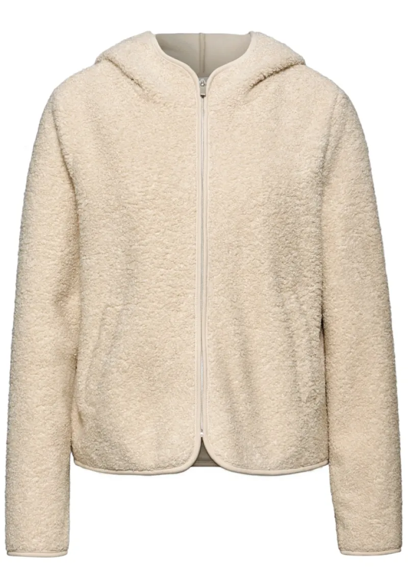 Street One Jacken*Teddy-Jacke mit Kapuze soft fawn beige