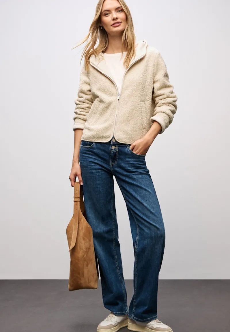 Street One Jacken*Teddy-Jacke mit Kapuze soft fawn beige