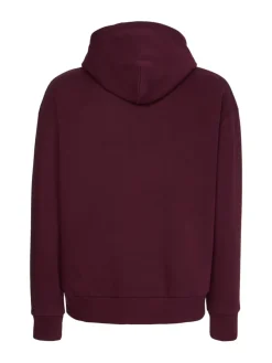 Calvin Klein Pullover & Sweatshirts*TEXTURED LOGO BOX COMFORT HOODIE passion plum