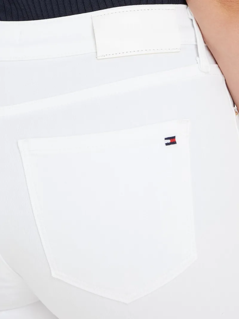 Tommy Hilfiger Jeans*TH FLEX COMO SKINNY RW CLR white
