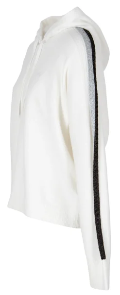 Tommy Hilfiger Pullover & Sweatshirts*TH FLEX RELAXED FIT METALLIC-HOODIE ecru