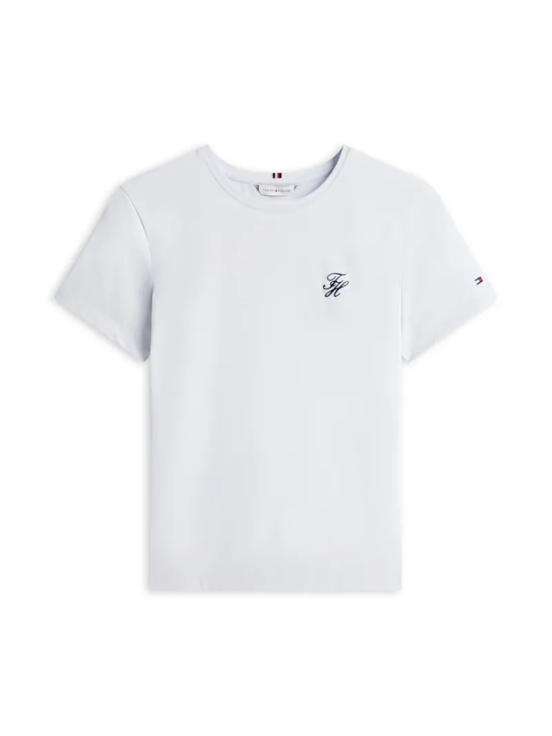 Tommy Hilfiger Shirts*TH SCRIPT REG C-NK SS TEE morning sky blue