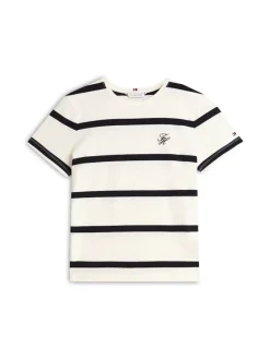 Tommy Hilfiger Shirts*TH SCRIPT REG C-NK SS TEE calico - black stp