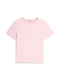 Tommy Hilfiger Shirts*TH SCRIPT REG C-NK SS TEE bonita pink