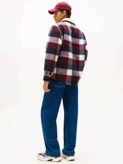 Tommy Jeans Hemden*TJM CHECK TEDDY OVERSHIRT EXT dark night navy - buffalo check