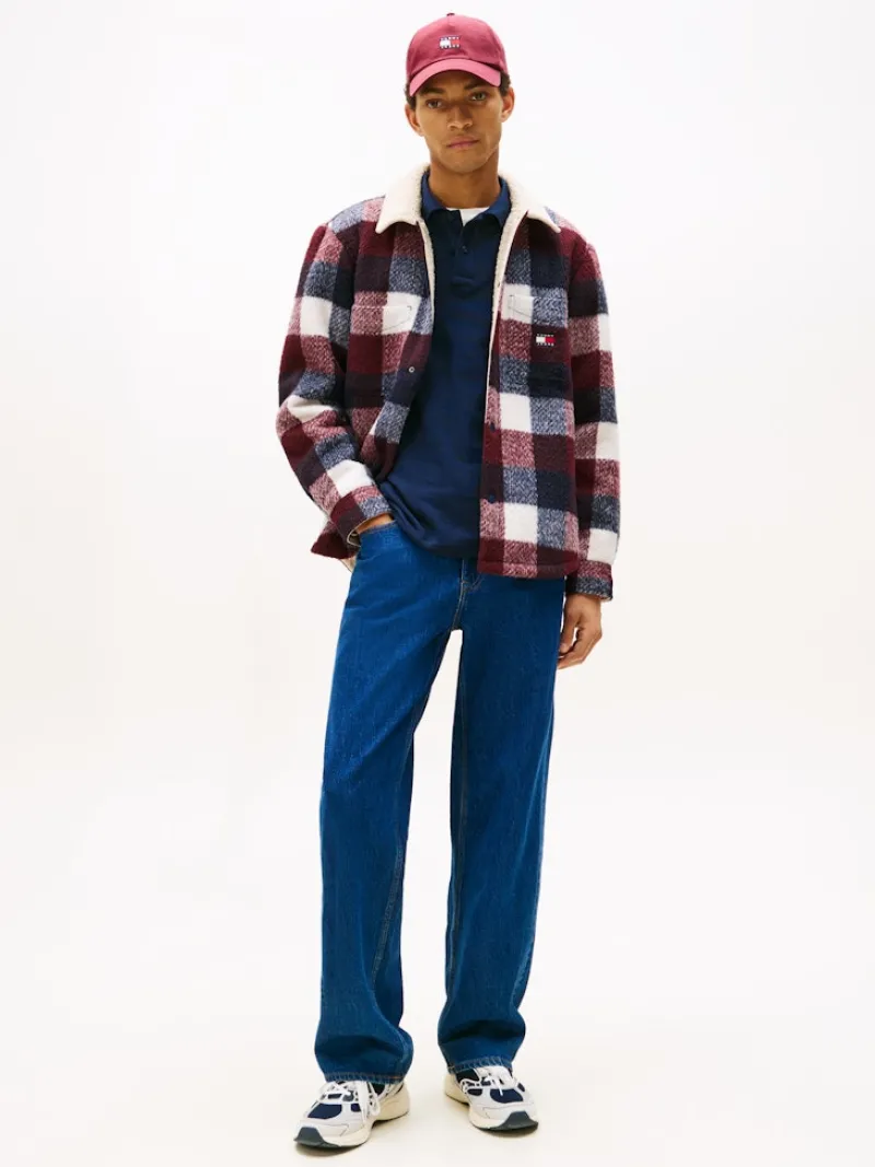 Tommy Jeans Hemden*TJM CHECK TEDDY OVERSHIRT EXT dark night navy - buffalo check
