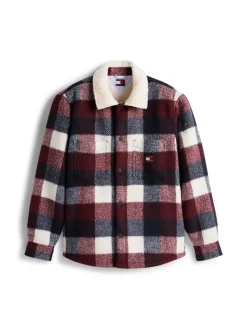 Tommy Jeans Hemden*TJM CHECK TEDDY OVERSHIRT EXT dark night navy - buffalo check