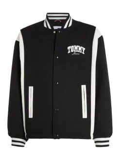 Tommy Jeans Jacken*TJM CORD WOOL MIX LETTERMAN Black