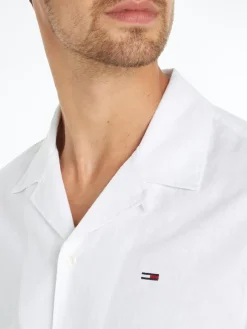 Tommy Jeans Hemden|Big Boys*TJM LINEN BLEND CAMP SHIRT EXT white