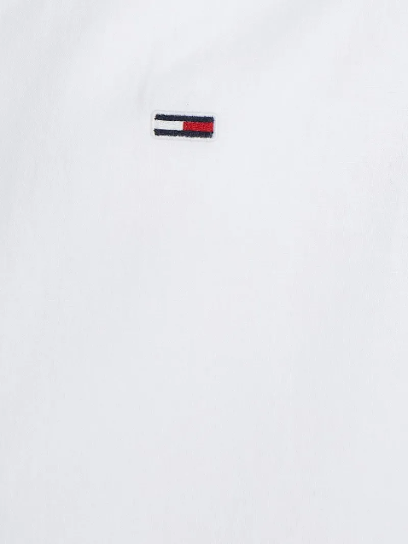 Tommy Jeans Hemden|Big Boys*TJM LINEN BLEND CAMP SHIRT EXT white