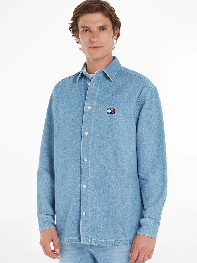 Tommy Jeans Hemden*TJM OVZ ARCHIVE DENIM OVERSHIRT Blau