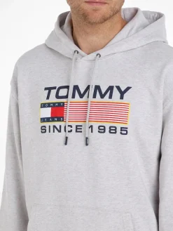 Tommy Jeans Pullover & Sweatshirts*TJM REG ATHLETIC LOGO HOODIE silver grey htr