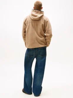 Tommy Jeans Jacken*TJM REG BADGE TEDDY ZIP TRU EXT coastal taupe