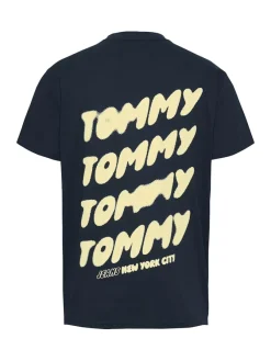 Tommy Jeans Shirts|Big Boys*TJM REG BUBBLE BACK SS TEE EXT dark night navy