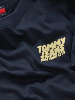 Tommy Jeans Shirts|Big Boys*TJM REG BUBBLE BACK SS TEE EXT dark night navy