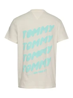 Tommy Jeans Shirts|Big Boys*TJM REG BUBBLE BACK SS TEE EXT ancient white