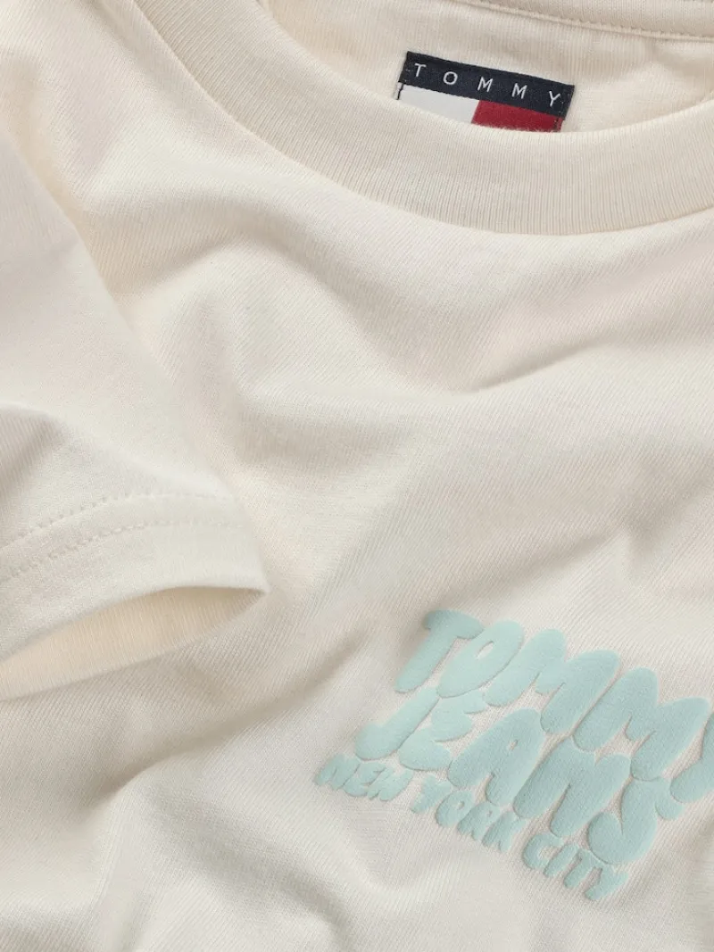 Tommy Jeans Shirts|Big Boys*TJM REG BUBBLE BACK SS TEE EXT ancient white