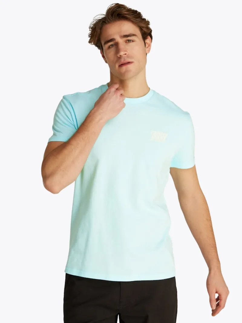 Tommy Jeans Shirts|Big Boys*TJM REG BUBBLE BACK SS TEE EXT spring mint