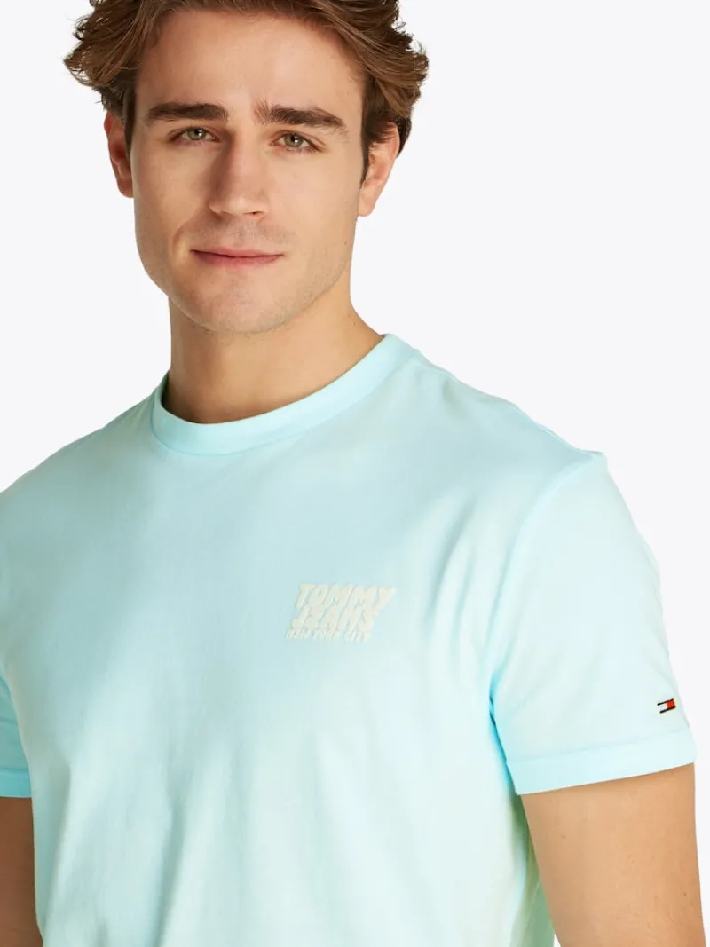 Tommy Jeans Shirts|Big Boys*TJM REG BUBBLE BACK SS TEE EXT spring mint