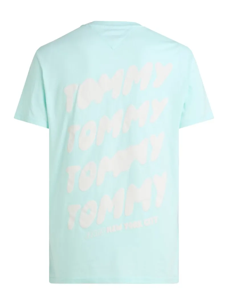 Tommy Jeans Shirts|Big Boys*TJM REG BUBBLE BACK SS TEE EXT spring mint