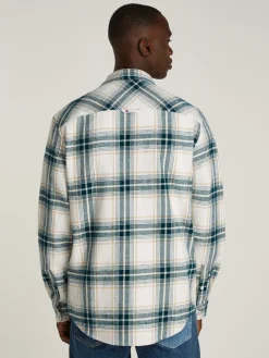 Tommy Jeans Hemden*TJM REG CHECK FLANNEL SHIRT EXT ancient white check
