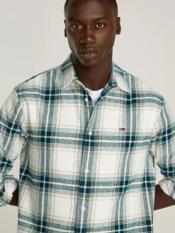 Tommy Jeans Hemden*TJM REG CHECK FLANNEL SHIRT EXT ancient white check