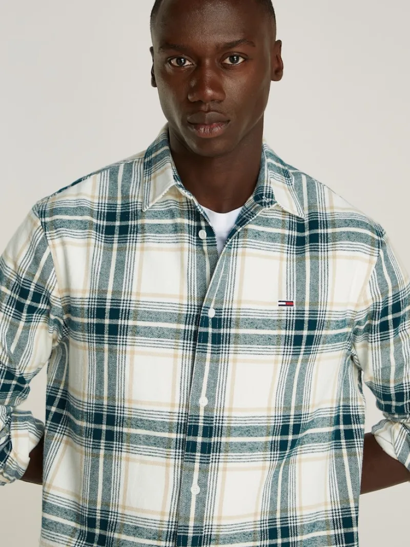 Tommy Jeans Hemden*TJM REG CHECK FLANNEL SHIRT EXT ancient white check