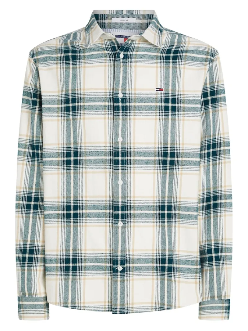 Tommy Jeans Hemden*TJM REG CHECK FLANNEL SHIRT EXT ancient white check
