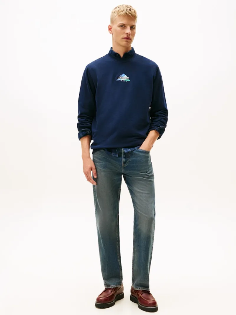 Tommy Jeans Pullover & Sweatshirts*TJM REG DNA PLAY CREW dark night navy