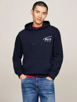 Tommy Jeans Pullover & Sweatshirts*TJM REG ENTRY GRAPHIC HOODIE EXT dark night navy
