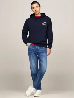 Tommy Jeans Pullover & Sweatshirts*TJM REG ENTRY GRAPHIC HOODIE EXT dark night navy